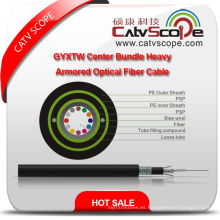 Estructura Cableado Fibra Óptica GYXTW53 Centro Bundle Cable blindado de fibra óptica